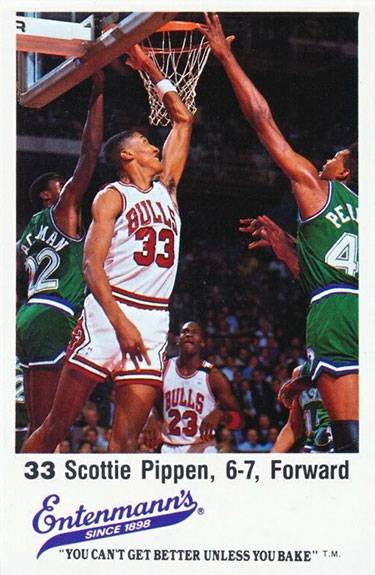 87-88 Scottie Pippen Entenmann's Jordan shadow card