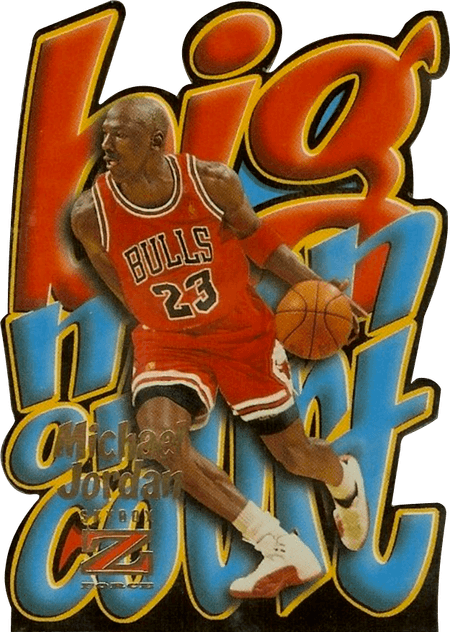 96-97 Michael Jordan Big Man on Court trading card