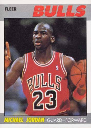 87-88 Fleer Michael Jordan Second Year Card trading card