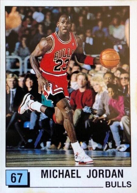 89-90 Panini Michael Jordan #67 trading card