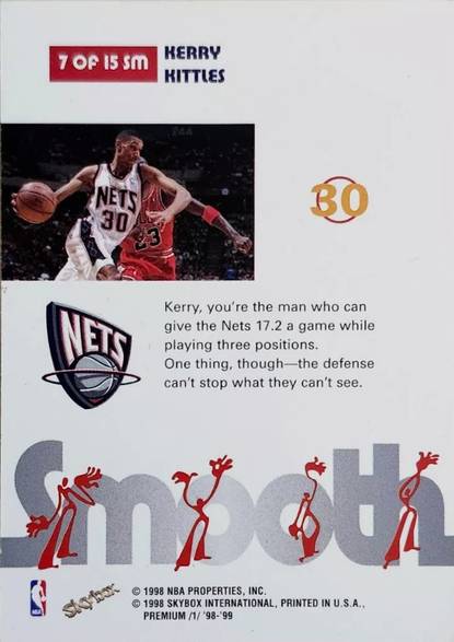 98-99 Skybox Kerry Kittles Smooth Jordan shadow card