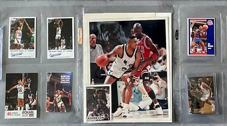 David Murrell's Jordan shadow card collection at over 75% complete