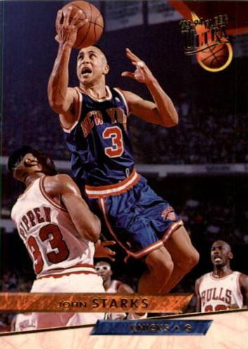 93-94 Fleer Ultra John Starks Jordan shadow card trading card