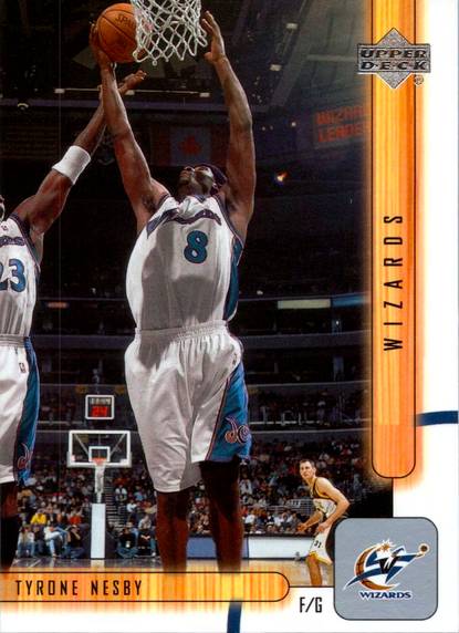 01-02 Upper Deck Tyrone Nesby Jordan shadow card