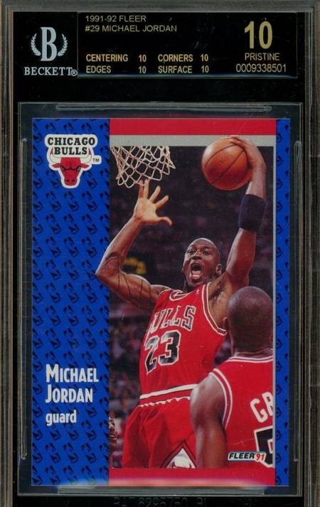 MICHAEL JORDAN 2009-10 UD UPPER DECK MJ LEGACY GOLD #83 BGS 10 PRISTINE 1/1  POP