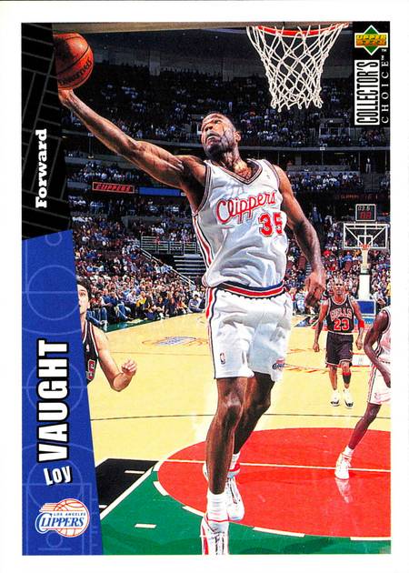 96-97 Collector's Choice Loy Vaught Jordan shadow card