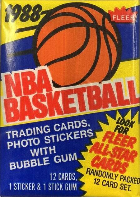88-89 Fleer Basketball Packs trading card