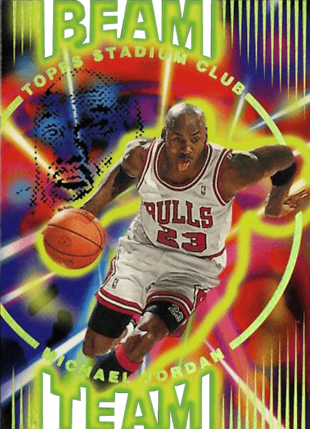 95-96 Michael Jordan Beam Team trading card