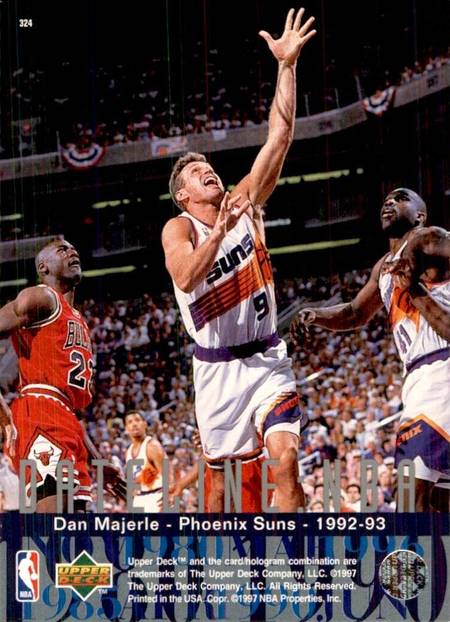 96-97 Upper Deck Dan Majerle Dateline NBA Jordan shadow card