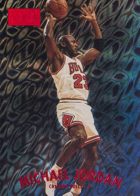 Michael Jordan 1996 Skybox Premium Basketball Card #16 Graded PSA 7