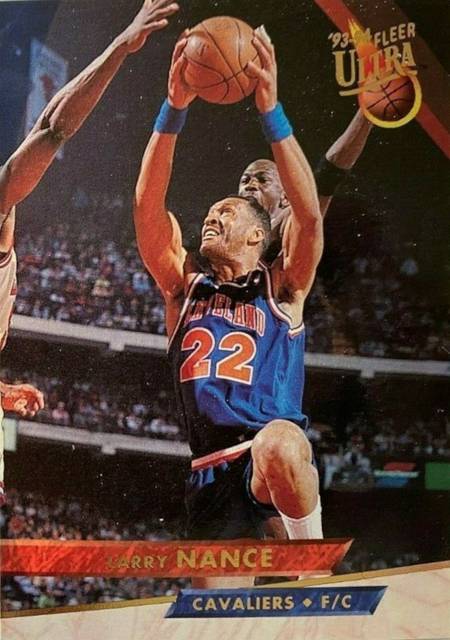 93-94 Fleer Ultra Larry Nance Jordan shadow card