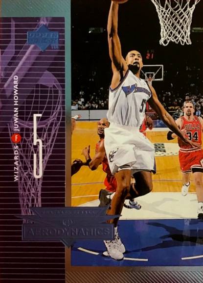 98-99 Upper Deck AeroDynamics Juwan Howard Jordan shadow card