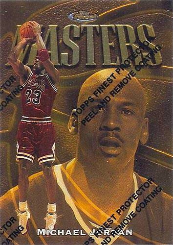 97-98 Topps Finest Michael Jordan Masters Base trading card