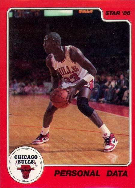 86 Star Co Michael Jordan 1986 Personal Data