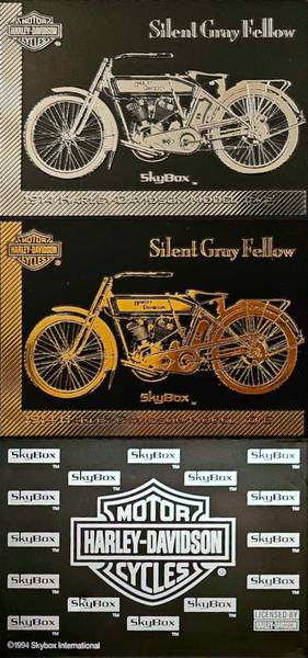 Leo Anderson's Silent Gray Fellow Metal Harley Davidson cards