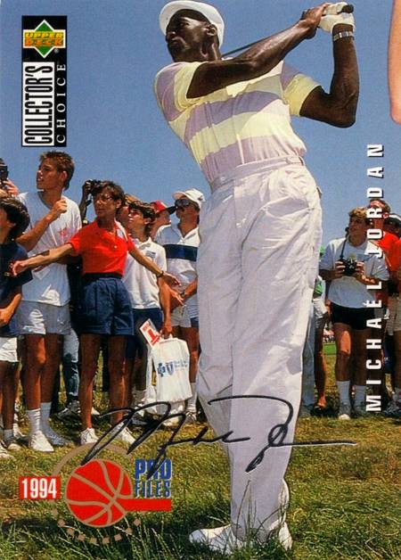 94-95 Collector's Choice Michael Jordan Silver Signature #204 trading card