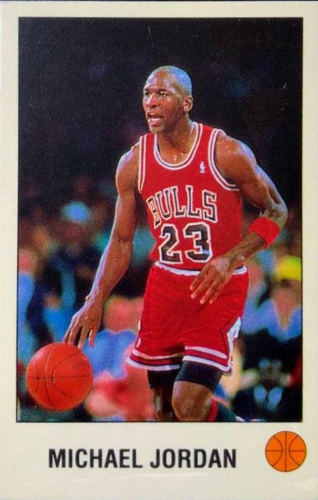 90-91 Panini Michael Jordan #K trading card