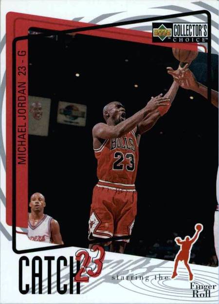 97-98 Michael Jordan Catch 23 trading card