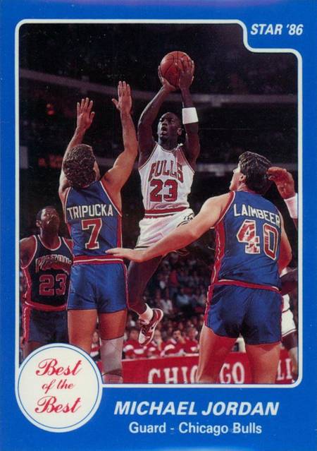 86 Star Co Michael Jordan Best of the Best trading card