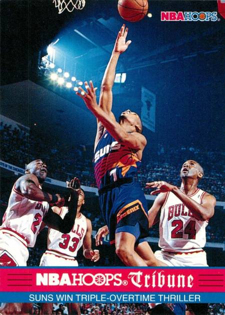 93-94 Hoops Suns Tribune Kevin Johnson Jordan shadow card