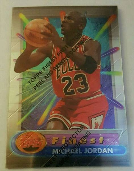 94-95 Topps Finest Michael Jordan wearing #23 jersey