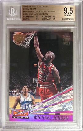 93-94 Michael Jordan Beam Team Members Only Gold Stamp