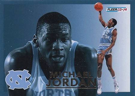 13-14 Fleer Retro Michael Jordan All-Star trading card