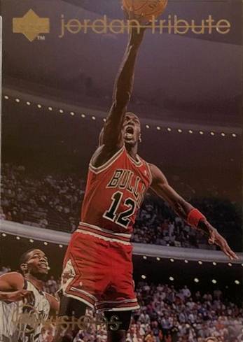 Michael Jordan No.12 Mitchell & Ness Chicago Bulls February 14th 1990 Red  Jersey - Super AAA