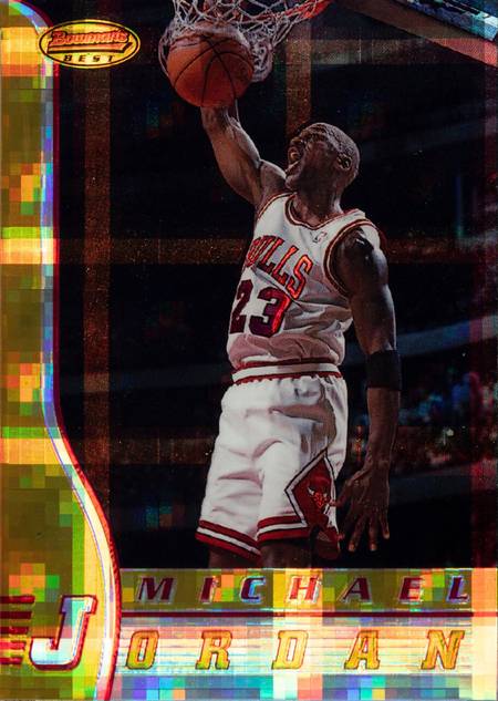 96-97 Bowman's Best Michael Jordan Atomic Refractor trading card