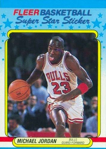 88-89 Fleer Michael Jordan Third Year Sticker trading card