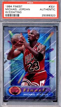 1994-95 Finest Michael Jordan wearing #23