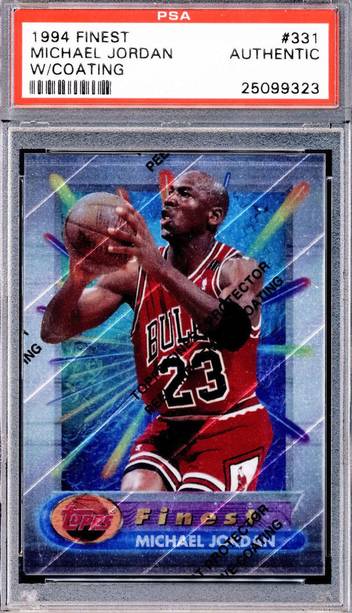 1994-95 Jordan Finest Wearing #23 - Michael Jordan Cards