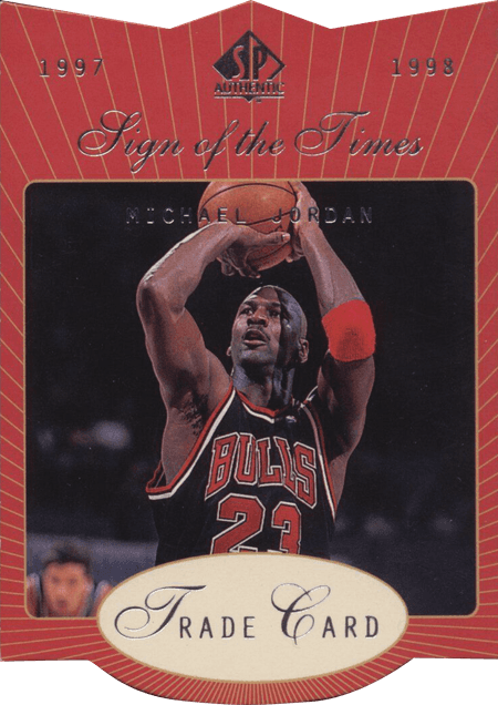 97-98 Michael Jordan Sign of the Times Trade Card