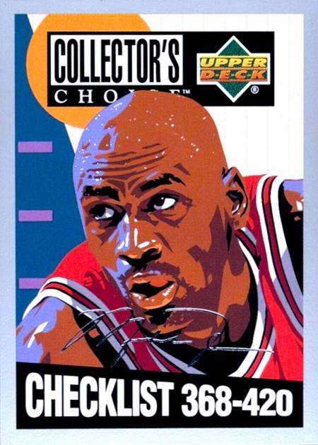 94-95 Collector's Choice Michael Jordan Silver Signature #420 trading card