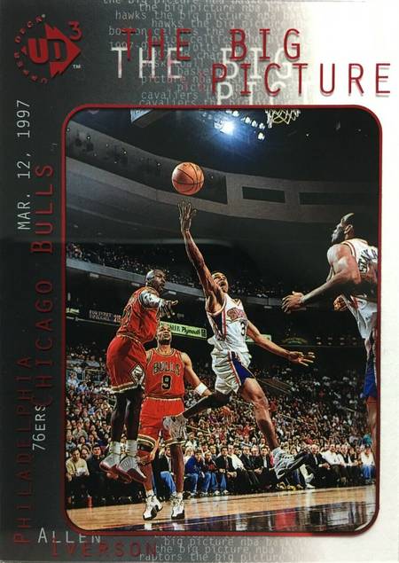 97-98 Allen Iverson The Big Picture Jordan shadow card