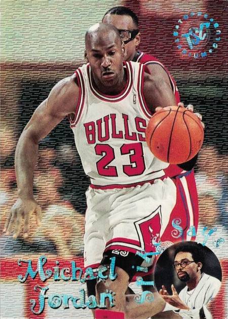 95-96 Michael Jordan Spike Says trading card