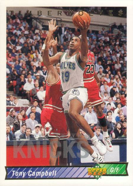 92-93 Upper Deck Tony Campbell Jordan shadow card