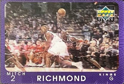 97-98 Mitch Richmond Diamond Vision Jordan shadow card