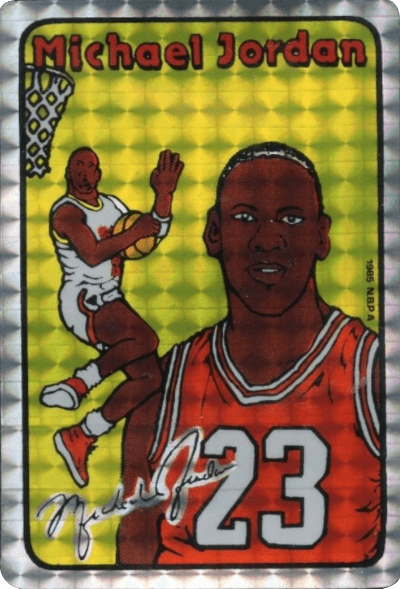 85 Michael Jordan Prism Sticker small block variation