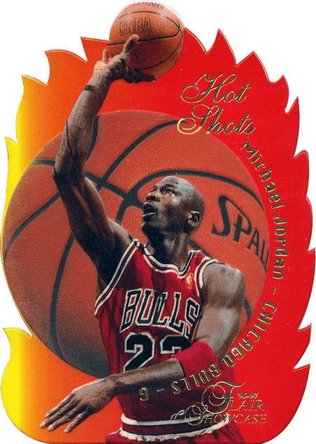 96-97 Michael Jordan Hot Shots trading card