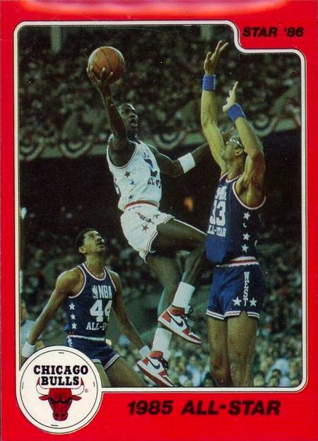 86 Star Co Michael Jordan All-Star trading card