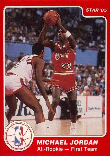 85-86 Star Co Michael Jordan All-Rookie Team