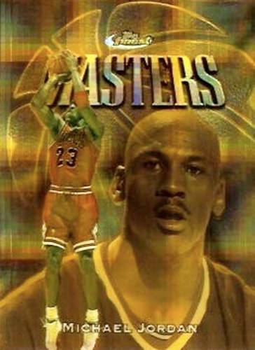 97-98 Topps Finest Michael Jordan Masters Test Atomic Refractor trading card