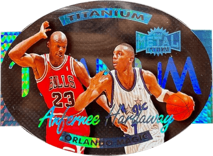 97-98 Anfernee Hardaway Titanium Jordan shadow card trading card
