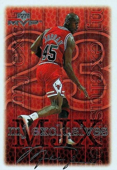 Michael Jordan Card - RARE 90's SP INSERT - WEARING WHITE BULLS JERSEY #45  !!