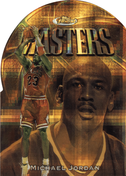 97-98 Topps Finest Michael Jordan Masters Embossed Die-Cut Atomic Refractor