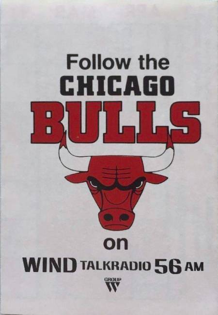 Wind Talkradio 56AM advertiser on the 84-85 Bulls Pocket Schedule