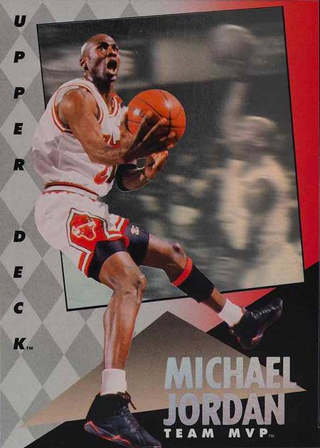 92-93 Michael Jordan Team MVPs trading card