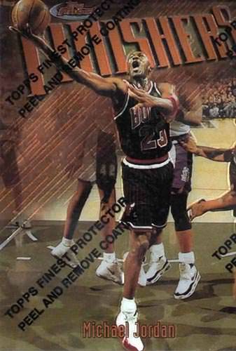 97-98 Topps Finest Michael Jordan Finishers Base trading card