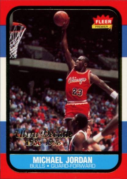 96-97 Ultra Decade of Excellence Michael Jordan rookie reprint